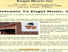 Tablet Screenshot of engelmusic.com
